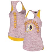 Add Washington Redskins 5th & Ocean by New Era Women's Space Dye Racerback Tank Top – Heathered Burgundy/Gold To Your NFL Collection