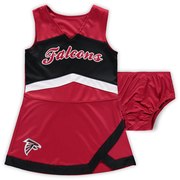 Add Atlanta Falcons Girls Preschool Cheer Captain Jumper Dress – Red/Black To Your NFL Collection