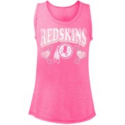 Add Washington Redskins 5th & Ocean by New Era Girls Youth Glitter Heart Tri-Blend Tank Top - Pink To Your NFL Collection