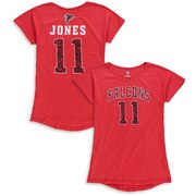 Order Julio Jones Atlanta Falcons Girls Youth Dolman Lace Player Name & Number T-Shirt – Red at low prices.