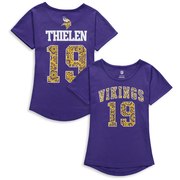 Add Adam Thielen Minnesota Vikings Girls Youth Dolman Lace Player Name & Number T-Shirt – Purple To Your NFL Collection