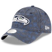 Add Seattle Seahawks New Era Girls Youth Floral Peek 9TWENTY Adjustable Hat – College Navy To Your NFL Collection