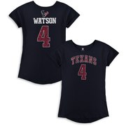 Add Deshaun Watson Houston Texans Girls Youth Dolman Lace Player Name & Number T-Shirt – Navy To Your NFL Collection