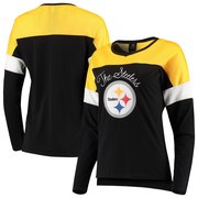 Add Pittsburgh Steelers Juniors Team Blocker Color Block T-Shirt – Black To Your NFL Collection