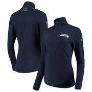 Seattle Seahawks Under Armour Women's Combine Authentic Favorites Half-Zip Jacket – College Navy