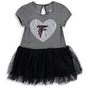 Add Atlanta Falcons Girls Toddler Celebration Scoop Neck Tutu Dress – Black/White To Your NFL Collection