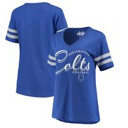 Add Indianapolis Colts Touch by Alyssa Milano Women's Triple Play V-Neck T-Shirt - Royal To Your NFL Collection