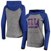 Add New York Giants G-III 4Her by Carl Banks Women's Championship Ring Pullover Hoodie – Heathered Gray/Royal To Your NFL Collection