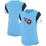 Add Tennessee Titans Nike Women's Tri-Blend Team Fan T-Shirt – Light Blue/Navy To Your NFL Collection