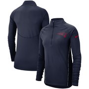 New England Patriots Nike Women's Core Half-Zip Pullover Jacket - Navy