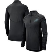 Philadelphia Eagles Nike Women's Core Half-Zip Pullover Jacket - Black