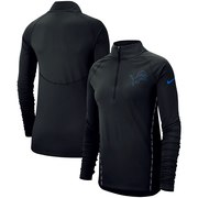 Detroit Lions Nike Women's Core Half-Zip Pullover Jacket - Black