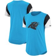 Add Carolina Panthers Nike Women's Tri-Blend Team Fan T-Shirt – Blue/Black To Your NFL Collection