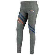 Add Denver Broncos Under Armour Women's Combine Authentic Stripe Favorites Leggings - Heathered Charcoal To Your NFL Collection