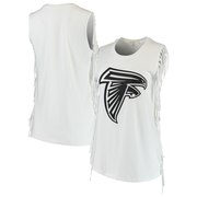 Add Atlanta Falcons Junk Food Women's Fringe Tank Top – White To Your NFL Collection