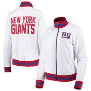 Add New York Giants G-III 4Her by Carl Banks Women's Field Goal Track Jacket – White To Your NFL Collection