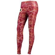 Add Washington Redskins Zubaz Women's Marble Leggings - Burgundy/Gold To Your NFL Collection