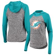 Add Miami Dolphins G-III 4Her by Carl Banks Women's Championship Ring Pullover Hoodie – Heathered Gray/Aqua To Your NFL Collection