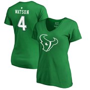 Add Deshaun Watson Houston Texans NFL Pro Line by Fanatics Branded Women's St. Patrick's Day Icon Name & Number T-Shirt – Kelly Green To Your NFL Collection