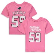 Add Luke Kuechly Carolina Panthers Girls Preschool Player Mainliner Name & Number T-Shirt – Pink To Your NFL Collection