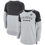 Add Oakland Raiders Nike Women's Tailgate Long-Sleeve T-Shirt – Gray To Your NFL Collection