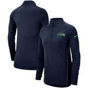 Seattle Seahawks Nike Women's Core Half-Zip Pullover Jacket - College Navy