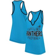 Add Carolina Panthers 5th & Ocean by New Era Women's Slub Racerback Tank Top - Blue To Your NFL Collection