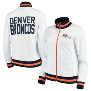 Add Denver Broncos G-III 4Her by Carl Banks Women's Field Goal Track Jacket – White To Your NFL Collection