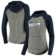 Add Seattle Seahawks G-III 4Her by Carl Banks Women's Championship Ring Pullover Hoodie – Heathered Gray/College Navy To Your NFL Collection