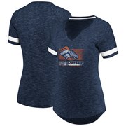 Add Denver Broncos Majestic Women's Legendary Look T-Shirt – Heathered Navy/White To Your NFL Collection