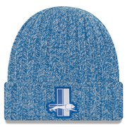 Add Detroit Lions New Era Women's 2018 NFL Sideline Cold Weather Historic Knit Hat – Blue To Your NFL Collection