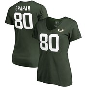 Order Jimmy Graham Green Bay Packers NFL Pro Line by Fanatics Branded Women's Team Authentic Stack Name & Number V-Neck T-Shirt – Green at low prices.