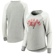 Add Tampa Bay Buccaneers Touch by Alyssa Milano Women's Gridiron Pullover Sweatshirt – Charcoal To Your NFL Collection