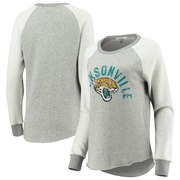 Add Jacksonville Jaguars Touch by Alyssa Milano Women's Gridiron Pullover Sweatshirt – Charcoal To Your NFL Collection