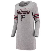 Add Atlanta Falcons Women's Concepts Sport Layover Tri-Blend Nightshirt- Gray To Your NFL Collection