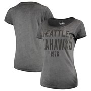 Add Seattle Seahawks Touch by Alyssa Milano Women's Fade Route T-Shirt - Gray To Your NFL Collection