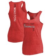 Add Jameis Winston Tampa Bay Buccaneers NFL Pro Line by Fanatics Branded Women's Resolute Name & Number Tri-Blend Tank Top – Red To Your NFL Collection