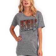 Add Cincinnati Bengals Junk Food Women's Touchdown Tri-Blend T-Shirt - Heathered Gray To Your NFL Collection