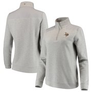 Minnesota Vikings Vineyard Vines Women's Shep Shirt Quarter-Zip Pullover Jacket – Gray