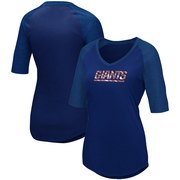 Add New York Giants Majestic Women's Gameday Glam Raglan Half-Sleeve T-Shirt – Royal To Your NFL Collection