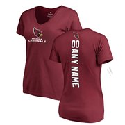 Add Arizona Cardinals NFL Pro Line Women's Personalized Backer T-Shirt - Cardinal To Your NFL Collection