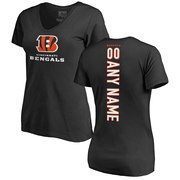 Add Cincinnati Bengals NFL Pro Line Women's Personalized Backer T-Shirt - Black To Your NFL Collection