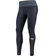 Add Denver Broncos NFL Pro Line by Fanatics Branded Women's Color Blast Leggings - Navy/Heathered Blue To Your NFL Collection