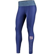 Add New York Giants NFL Pro Line by Fanatics Branded Women's Color Blast Leggings - Royal/Heathered Blue To Your NFL Collection