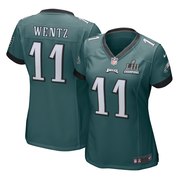 Add Carson Wentz Philadelphia Eagles Nike Women's Super Bowl LII Champions Patch Game Jersey – Midnight Green To Your NFL Collection