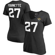 Add Leonard Fournette Jacksonville Jaguars NFL Pro Line by Fanatics Branded Women's Team Authentic Stack Name & Number V-Neck T-Shirt – Black To Your NFL Collection