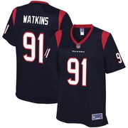 Add Carlos Watkins Houston Texans NFL Pro Line Women's Team Color Player Jersey – Navy To Your NFL Collection