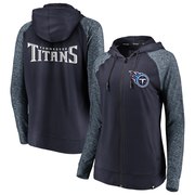 Add Tennessee Titans NFL Pro Line by Fanatics Branded Women's Made to Move Color Blast Full-Zip Raglan Hoodie – Navy/Heathered Blue To Your NFL Collection