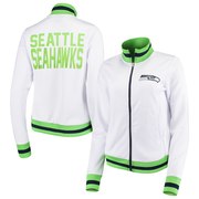 Add Seattle Seahawks G-III 4Her by Carl Banks Women's Field Goal Track Jacket – White To Your NFL Collection