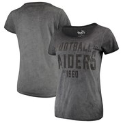 Add Oakland Raiders Touch by Alyssa Milano Women's Fade Route T-Shirt - Gray To Your NFL Collection